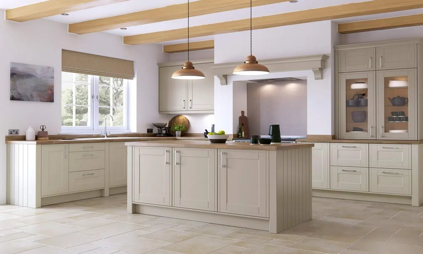 Henley shaker kitchen in as shown