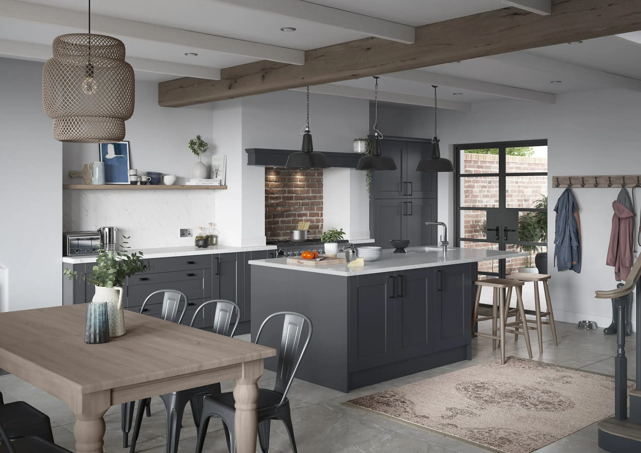 Kensington shaker kitchen in indigo
