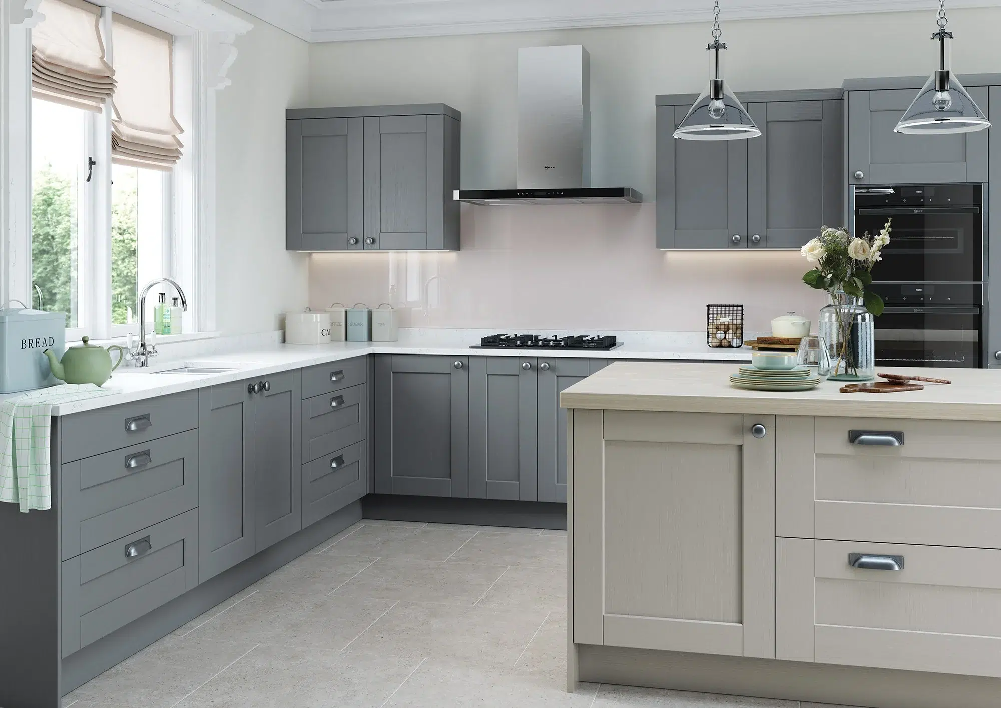 Kensington in Light Grey & Dust Grey