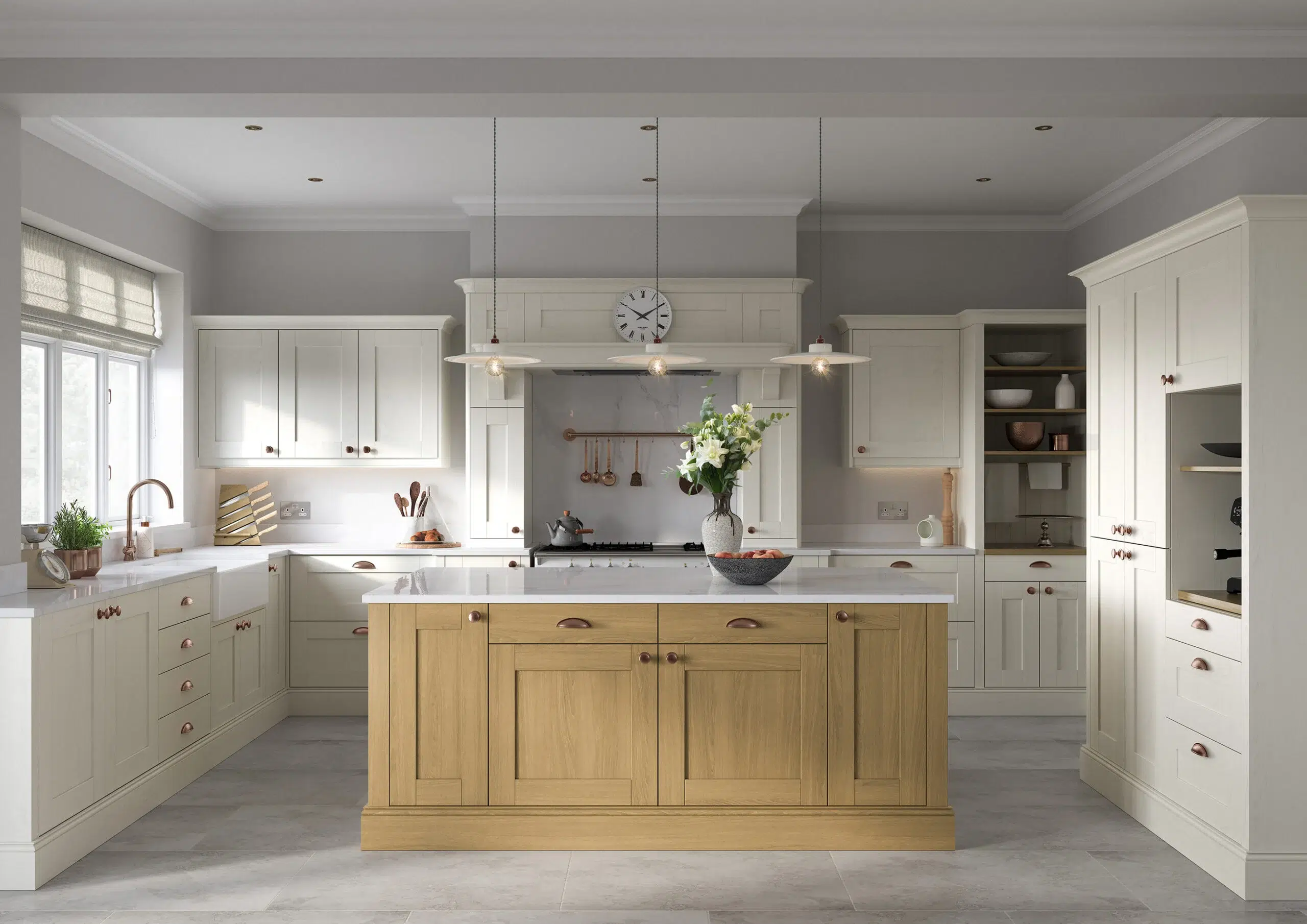 Madison in Light Oak & Porcelain