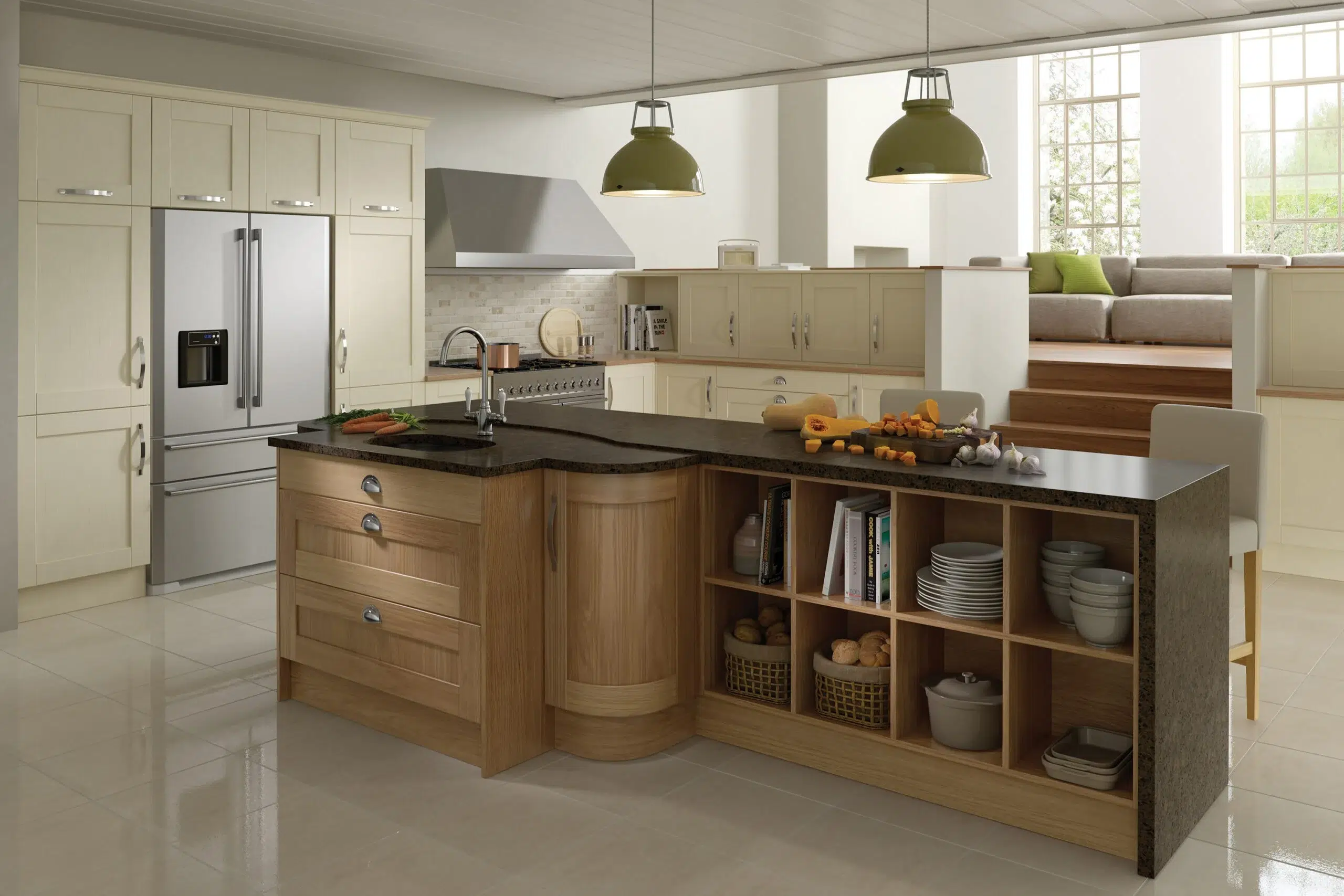 Madison in Light Oak & Mussel